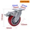 Buy cheap Zinc Coating Heavy Duty Casters 6 Swivel Caster With Brake 736-86 from wholesalers