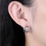 0.17oz 1.6cm Sterling Silver Jewelry Earrings Hypoallergenic Crown Stud Earrings