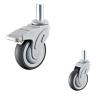 Buy cheap 76x32mm Round TPR Medical Casters 3 Inch 198LBS Solid Stem Locking Wheels from wholesalers