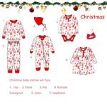 Custom Christmas Baby Infant Romper Dress baby girls clothes set for Christmas
