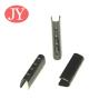 Buy cheap jiayang fashion customized logo U shape copper metal tips metal aglet draw cord end aglet for 3.0mm cord hoodies from wholesalers