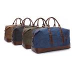 Vintage Suitcase Carry On Trolley Canvas Travel Duffel Bags