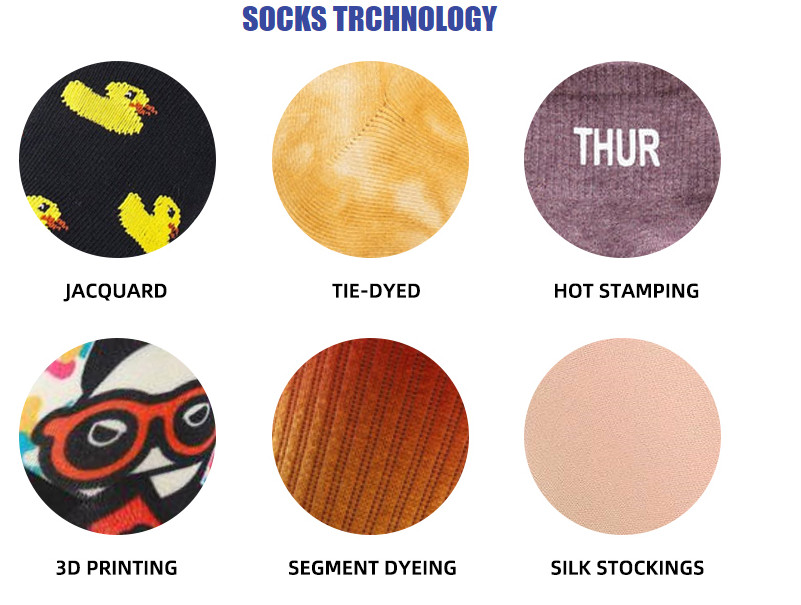 Men Women Stripe Plain Crew Socks Customized Colorful Sweat Absorbent