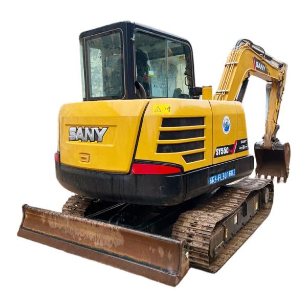 36 KW Power Original Hydraulic Cylinder Sany SY55 Second Hand Excavator in