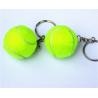 Buy cheap yellow custom logo tennis ball with keychain from wholesalers