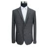Buy cheap Male Blazer Jackets Pocket Zipper Dark Grey Woolen Business Suits Style from wholesalers