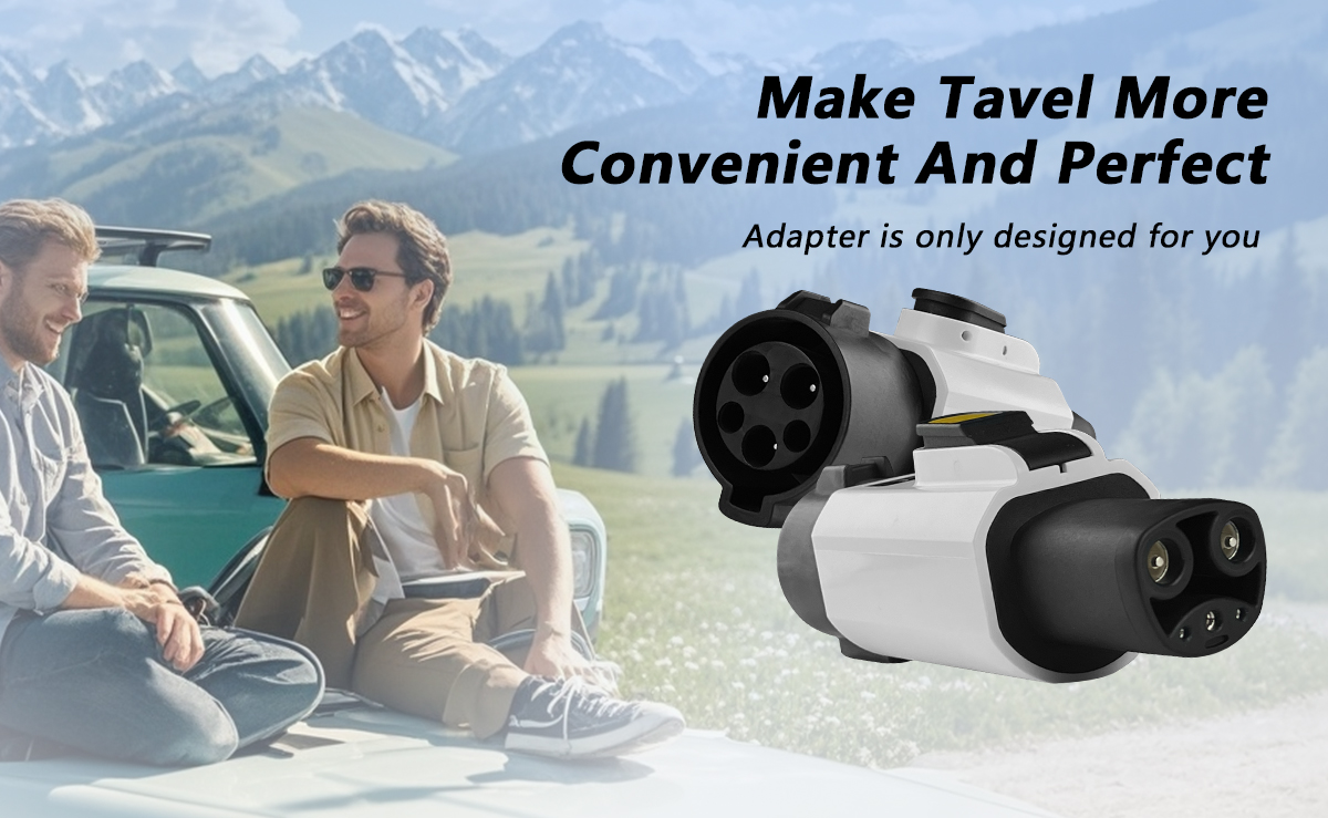 Tesla EV Charger Adapter 7KW 220V AC Condition 32A Output for NACS Car Charging Pile TYPE1 to Tesla Interface Standard