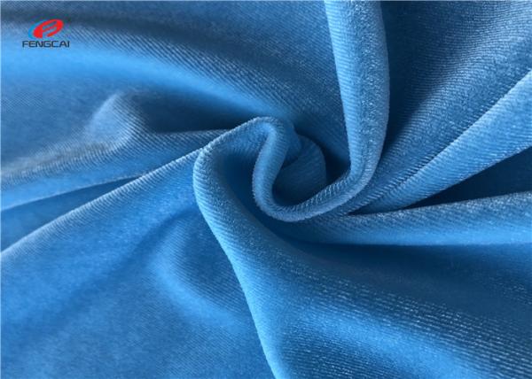 Buy cheap Home Textile Blue Poly 75d Spandex Korea velvet fabric For Dress from wholesalers