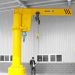 Wall Cross Travelling Jib Crane with Wire Rope Electric Chain Hoist from Henan