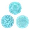 Buy cheap anti slip eco friendly round PU rubber circle round yoga mat from wholesalers