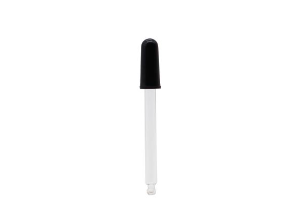 Buy cheap 108mm Glass Pipette Essential Oil Dropper With Long Black Silicone Teat from wholesalers