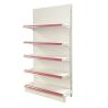 Buy cheap Factory Customized Color Size hot sale steel single side rack for supermarket shop exhibit shelf from wholesalers
