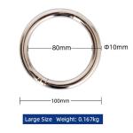 10mm Coarseness Bull Nose Ring With Durable Carbon Steel And Chrome Plating