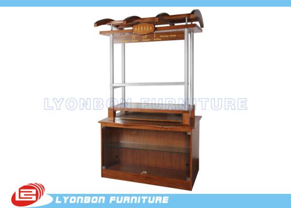Buy cheap Mall Customized Wooden Kiosk / Perfume Display MDF , 1300mm * 600mm * 2200mm from wholesalers