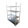 Buy cheap Professional Flower Nursery Display Danish Trolley Cart In Greenhouse from wholesalers