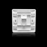 Buy cheap 2 Ports Flat Faceplate RJ45 ABS Ethernet Cable Assembly 86×86 Type from wholesalers