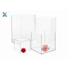 Buy cheap Square Acrylic Packaging Box 4 / 12 Inch 5 Sided Clear Acrylic Gift Boxes from wholesalers