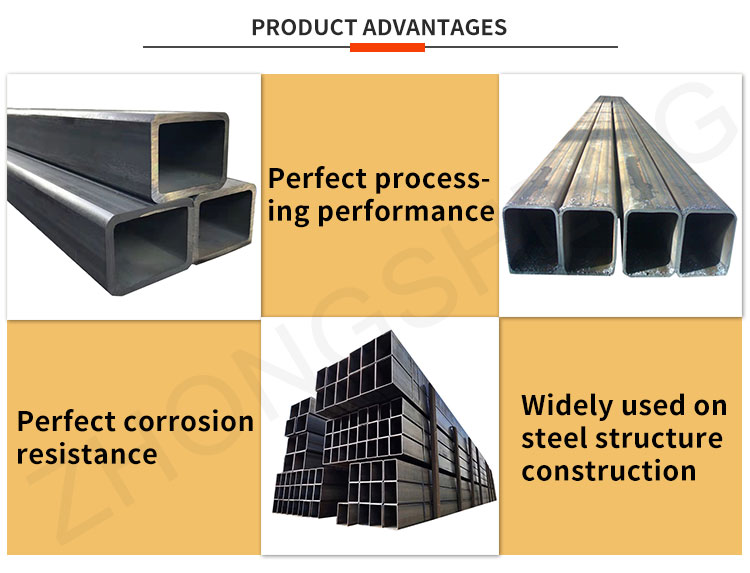 API Pipe Prime ASTM 50 x 50 Square Tubing for Carports Square Galvanized Tube and 1-6m Length