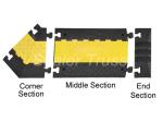 5 Channels Cable Ramp Truss Parts Waterproof For Outdoor Events Yellow Color