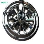Deep Chrome 8 Inch Golf Cart Hub Caps Aluminum Golf Cart Parts For YMH E-ZGO