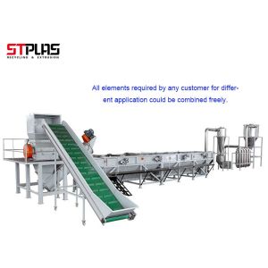 Buy cheap 300-1500kg / H High Efficiency PP PE Film Washing Line For Clean And Dry Flakes from wholesalers