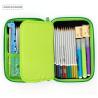 Buy cheap Fluorescent Green EVA Stylish Pencil Case Big Capacity Fabric Lining from wholesalers
