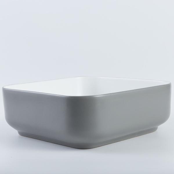 Buy cheap Non-Leakage Square Ceramic Bathroom Sink No Seams Retro Grey Wash Basin from wholesalers