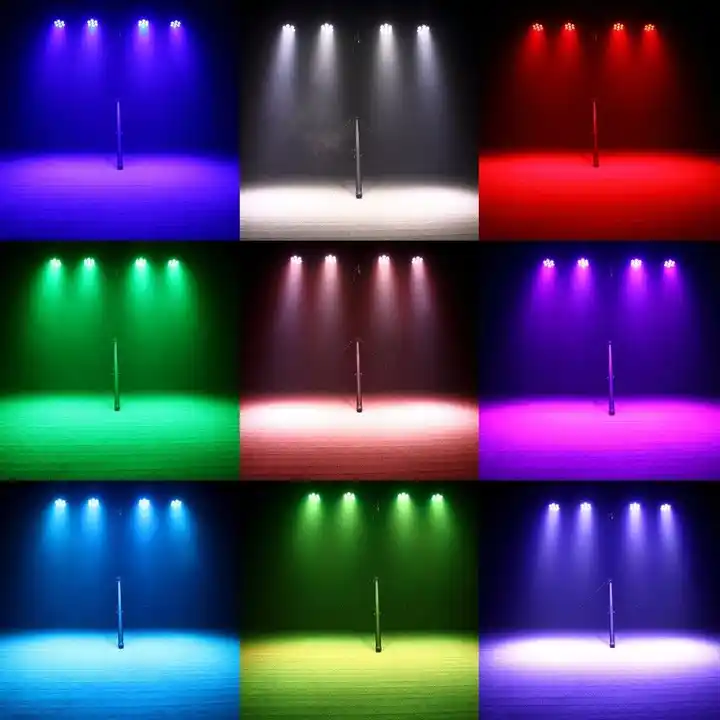 DMX RGBW LED Slim Flat Par Can Light for DJ Stage Moving Head Stage Light in Guangdong
