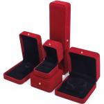 Custom Luxury Red Velvet Jewelry Packaging Box for Necklace Bracelet Earrings
