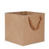 Buy cheap Flat Handle Plain Brown Gift Bags Customized Logo Biodegradable Durable from wholesalers