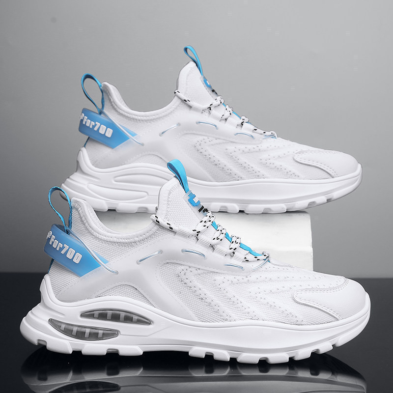 Summer New Running Shoes Men'S Flying Weave Mesh Breathable Casual Fashion Shoes