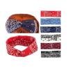 Buy cheap thick wide hair bands Cross knot bow elastic 6 color elastic headband for women's wiry hair accessories from wholesalers
