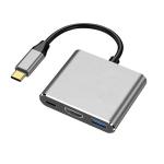 Buy cheap 3-In-1 USB C Type C Multi-function Hub To USB-C PD HDMI USB 3.0 Adapter Converter Cable from wholesalers