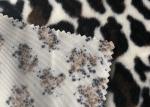 Animal Printed Velboa Fabric Polyester Velvet Fabric 240gsm For Home Textiles