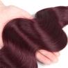 Buy cheap 99j Color Burgundy Ombre Hair Weave Extension Body Wave Virgin Hair Bundle No Smell from wholesalers