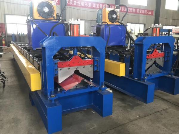 Buy cheap Steel Sheet Highway Guardrail Machine , Ridge Cap Roll Forming Machine from wholesalers
