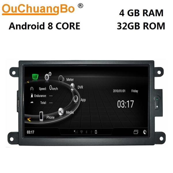 Ouchuangbo car stereo navigation for Audi A4 Q5 2009-2015 support BT MP3 mirror
