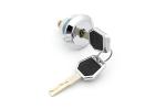 31mm Long Rim Cylinder Lock H59 Brass Cylinder Black Color 90° Rotation