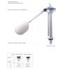 Buy cheap 1.6Mpa 1/2" Adjusting Cistern Fill Valve For Toilet Tank from wholesalers