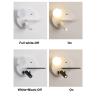 Buy cheap Bedside reading wall lamp acrylic ball USB wireless charger bedroom bed board light living Bedhead wall light for hotel from wholesalers