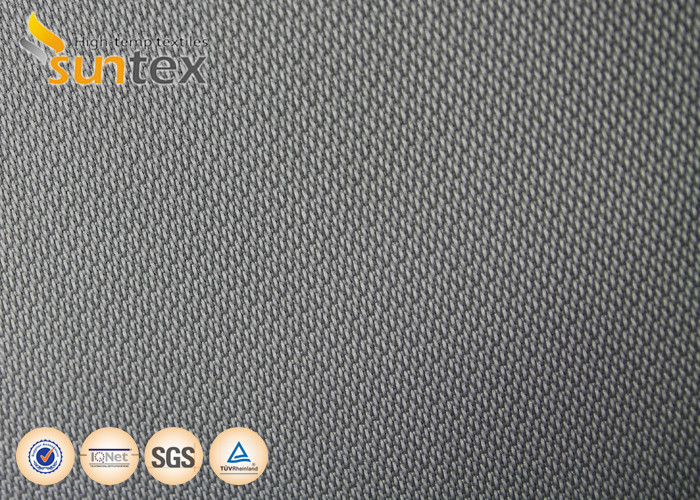 High Temperature 0.41mm PU Coated Fire Retardant Fiberglass Fabric M0 Fire Resistant Curtain