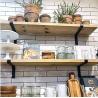 Buy cheap Heavy Duty 5 6 7 8 9 Inch Black Powder Coating Metal Bracket L Floating Wall Shelf Brackets from wholesalers