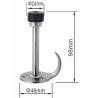 Buy cheap Antirust Stainless Steel Interior Door Stops With Cloth Hook Rubber Striker from wholesalers