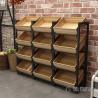 Buy cheap ODM Supermarket Fruit And Vegetable Display Rack Powder coating Steel Material from wholesalers
