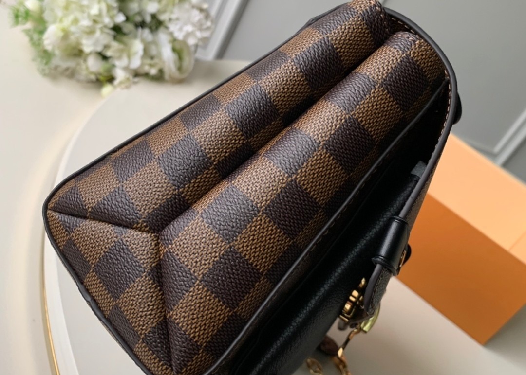 M40108 M40109 M401130 M40312 Damier Ebene Carvas And Soft Cowhide With Unique Design Chain Cross-Body Bag