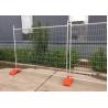 Buy cheap Hot Dip Galvanised 2.1x2.4m Temporary Steel Fencing For Construction Site from wholesalers