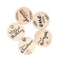 Buy cheap Baby Monthly Milestone Cards Wooden Printed Milestone Discs for Baby Newborn product
