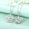 Buy cheap YASVITTI 925 Sterling Silver Pentagram Star Heart Pendant Necklace Set Cubic Zirconia and Rose Gold Plated Wholesale from wholesalers