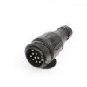 Buy cheap Waterproof 13 Pole European Trailer Plug 12v N Type With Long Nut Black Color from wholesalers
