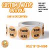 Buy cheap Self Adhesive Vinyl Round Waterproof Sticker Roll Paper Private Design Product Labels from wholesalers